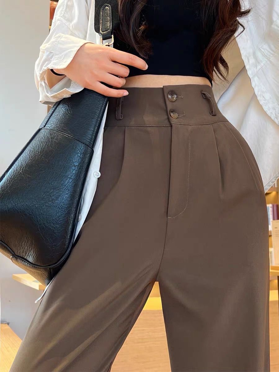 SELONE Palazzo Pants for Women Petite Formal High Waist High Rise Wide Leg  Trendy Casual with Belted Long Pant Solid Color High-waist Loose Pants for  Everyday Wear Running Work Casual Event Orange